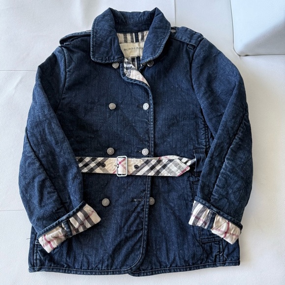 Burberry Other - Burberry Baby kid vest jacket denim jean 10T Burberry blue